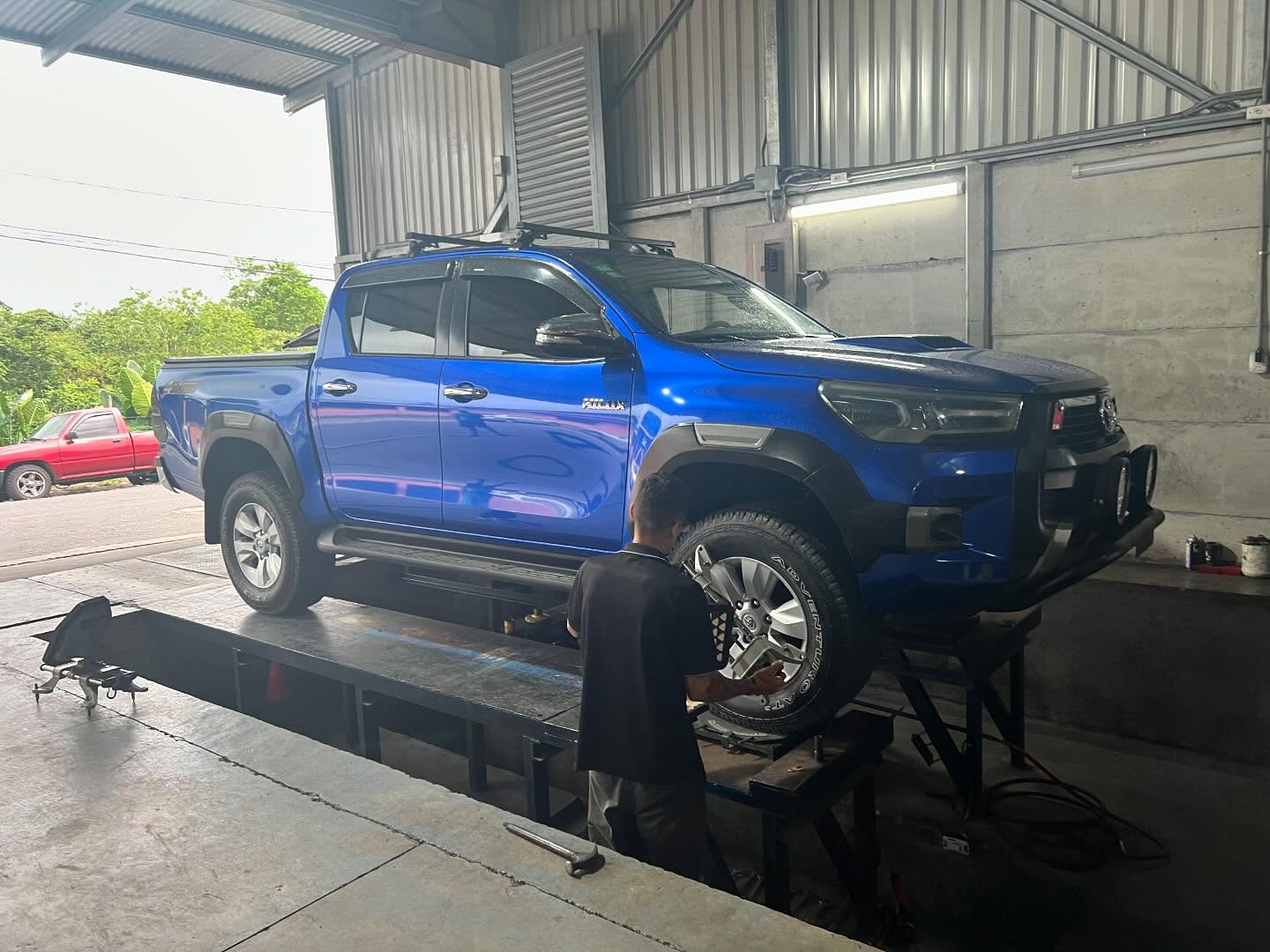 Área de tramado de llantas